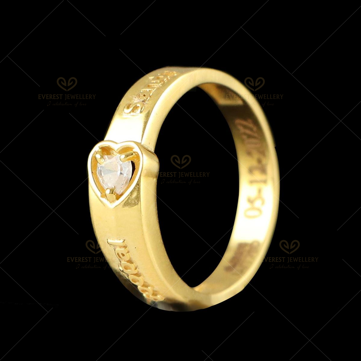 Georgia Mama Gold-Tone Stainless Steel Band Ring - JF04028710004 - Fossil