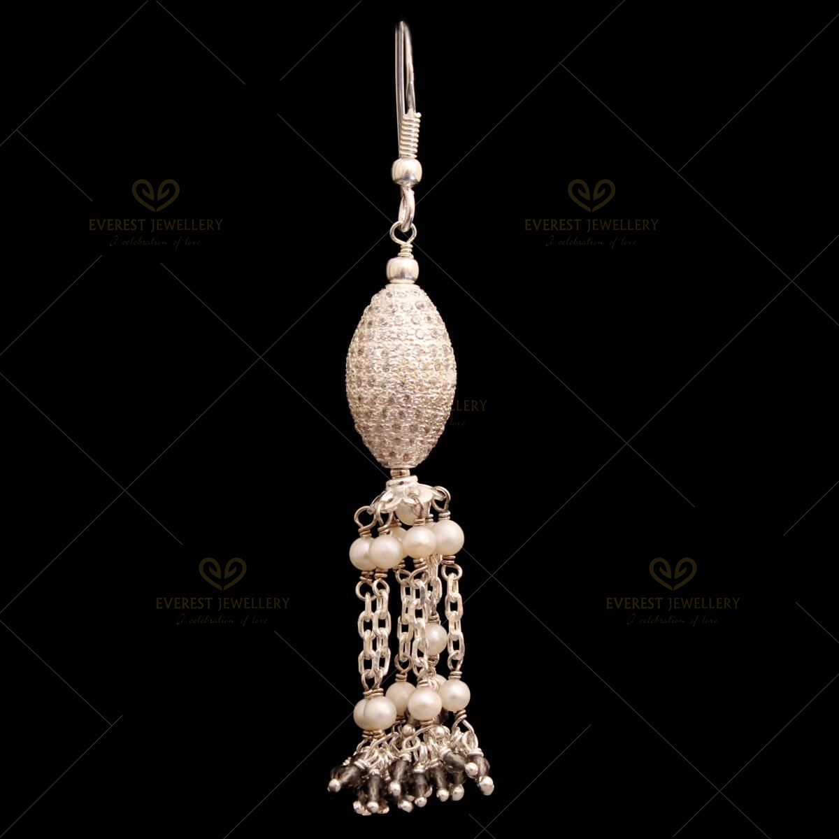 Buy Gold Plated Black Beads Drop Kundan Earrings for Women online from  Karat Cart