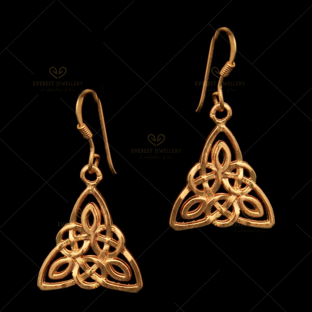 Amazon.com: 14K Tri Color Gold Fancy Dangle Earrings (6 x 28mm): Clothing,  Shoes & Jewelry